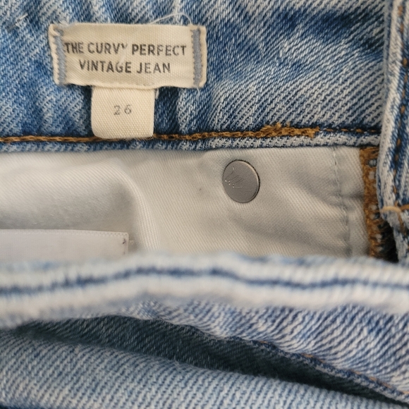 Madewell Womens‎ The Curvy Perfect Vintage Jean 26 Denim High Rise Casual - Picture 5 of 6